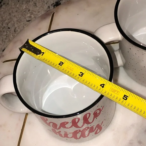 ✨NWT✨ Hello Kitty Sanrio Set of 2 Large Speckle Glitter Mugs - Picture 9 of 10